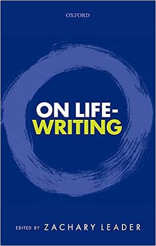 Amazon Com On Life Writing 9780198704065 Leader Zachary Books