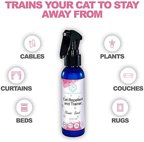 Cat Repellent Spray for Indoor Use - 4 oz | Effective Pet Deterrent Spray
