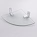 KES BGS3101 Lavatory Bathroom Corner Tempered Glass Shelf 8MM-Thick Wall Mount Triangular, Polished Chrome
