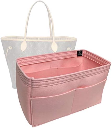 Zoomoni LV Neverfull MM Purse Organizer Insert - Premium Felt (Handmade/10 Colors)