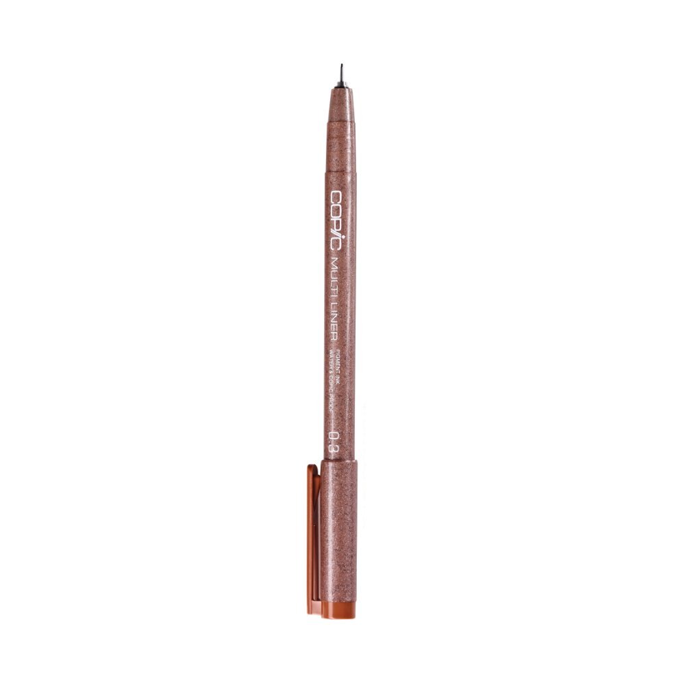 COPIC Multiliner Coloured Marker Pen - sepia 0,3mm, For Art & Crafts, Colouring, Graphics, Highlighter, Design, Anime, Professional & Beginners, Art Supplies & Colouring Books
