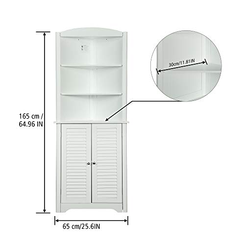 Function Home FreeStanding Linen Contemporary Tall Corner