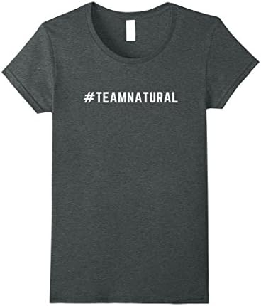 Womens Hashtag Team Natural Shirt - Funny Natural Hair T-shirt Medium Dark Heather