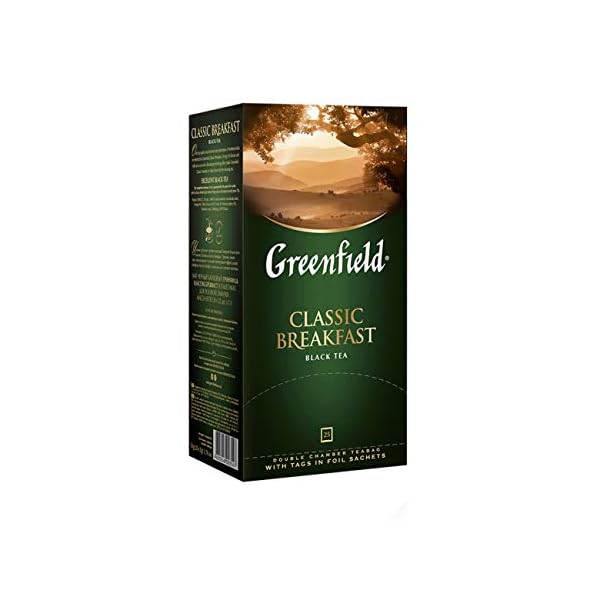 Greenfield Classic Breakfast, Klassischer Schwarztee, Indien, Pure Black Tea, India, 25 Beutel (25 x 2 g), 50 g [25… – Bild 5