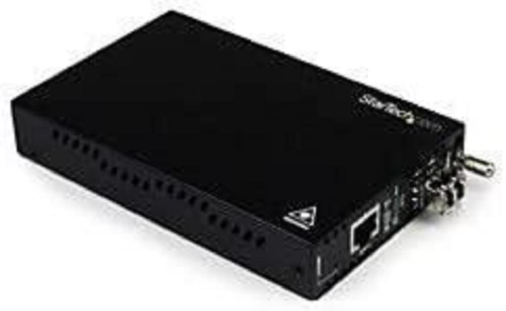 StarTech.com Multimode (MM) LC Fiber Media Converter with SFP - OAM Management - 802.3ah Compliant - Gigabit Ethernet - 550m - 850nm (ET91000LCOAM)