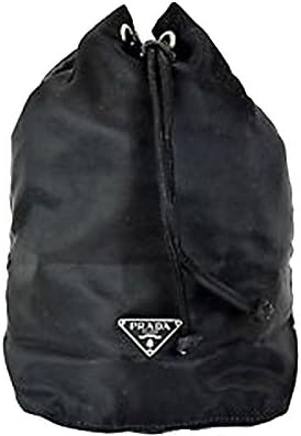 Prada drawstring travel pouch cosmetic makeup case - Black