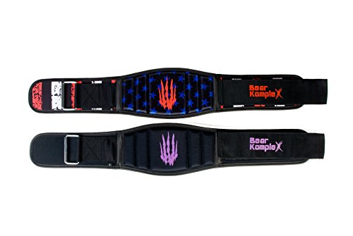 Bear KompleX Weight Lifting Belt for Men & Women - 6" Adjustable, Comfortable & Low Profile Heavy Duty Belt for Powerlifting, Cross Training, Squats & Deadlifts