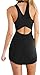 Bigyonger Women's Summer Halter Sleeveless Backless Sexy Mini Bandage Dress,Black,Small