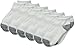 The Children's Place Boys' Little Boys' White Crew Socks (Pack of 6)