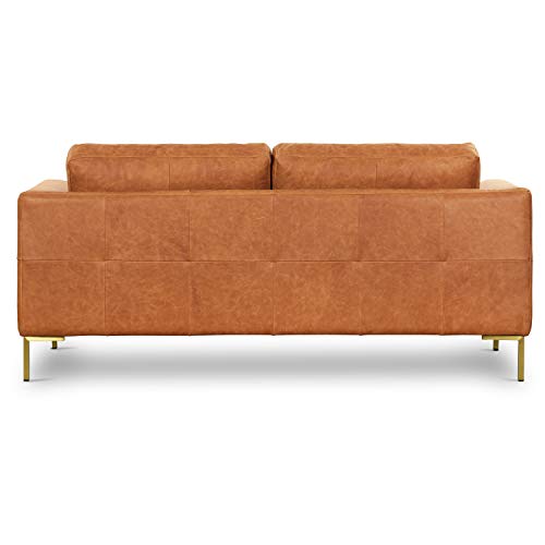 POLY & BARK Calle 75" Apartment Sofa in FullGrain PureAniline Italian