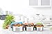 Bruntmor Trio Nesting 18/8 Stainless Steel Food Containers With Snapping Seal Leak-Proof Lids. Square Shape Stainless Steel With Bpa-Free Locking Lids. Set Of 3-8 Oz/ 16 Oz/ 24 Oz