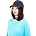 8″ Baseball Hat with Hair Bob Style Hair with Hats Attached Synthetic Baseball Cap with Hair Black Hat with hair Short Bob Hair Wigthumb 3