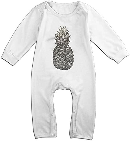 Htrsrjkiu Pineapple With Flowers Clothing Long Sleeve Bodysuits Neutral Set Novelty
