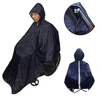 YFjyo Wheelchair Lined Poncho, Waterproof Poncho with Hood, Protection Against Rain, Reusable, Prevent Fabric from Getting Wet Elderly Wheelchair Poncho Raincoat Cloak