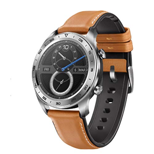 Shaoshao_Huawei Honor Watch Magic Smart Watch 1.2 inch HD AMOLED Color Screen Outdoor Sport Sleep Swimming Mountain (Brown)