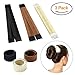Sheevol Beauty Hair Bun Maker, Magic Bun Shaper Donut Hair Styling Making DIY Curler Roller Hairstyle Tools, French Twist Doughnuts Hair Accessories - 3 Pack