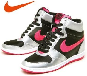 Amazon Bp ブラック ピンク 24 0 Nike ナイキ Wmns Nike Force Sky High ウィメンズ フォース スカイ ハイ 006 ブラック シルバー ピンク レディース スニーカー インヒール 6 5cm ラメ シューズ バッグ