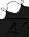Tobrief Women's Sexy V Neck Halter Spaghetti Strap Backless Cami Tank Top Black S