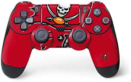 Amazon Com Skinit Decal Gaming Skin For Ps4 Controller Officially Licensed Nfl Tampa Bay Buccaneers Large Logo Design