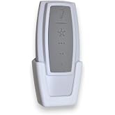 Fan Remote Holder Wall Mount Bracket for Hampton Bay 343-668 and 99110 Universal Ceiling Fan Remote Control - Remote Not Included (1 Pk White)