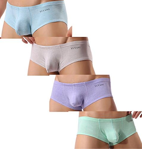 - YU 8028 Men's Colored Cotton Briefs Shorts Boxer Briefs Underwear