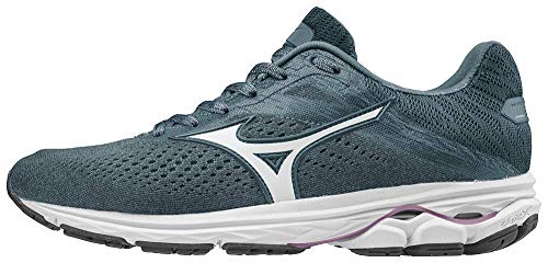 Mizuno Women's Wave Rider 23 Running Shoe, citadel-glacier gray, 7 B US