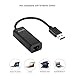 USB 3.0 Network Adapter, Alxum USB 3.0 to RJ45 Gigabit Ethernet LAN Network Adapter Supporting 10,100,1000 Mbps Gigabit Ethernet, Black