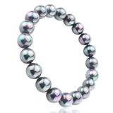 Unisex Synthetic Stones Healing Power Crystal Elastic Stretch 10mm Beaded Bracelet
