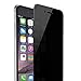 Skylarking iPhone 6 6S Privacy Anti-Spy Tempered Glass Full Screen Protector Ballistics 0.3mm 9H Hardness Anti shatter Anti Scratch Fingerprint, Bubble Free Black as Mirror (iPhone 6 6s)