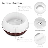 TONERONE Essential Oil Diffuser 400ml Wood Grain Cool Mist Aromatherapy Humidifier Ultrasonic Aroma Humidifier for Office, Baby Room, Bedroom, Conference room, fitness room (Black)