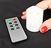 Frostfire Mooncandles - 9 Indoor and Outdoor Votive Candles with Remote Control & Timer (Batteries Included)
