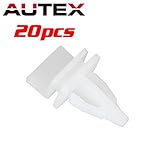 PartsSquare 20pcs Car Retainer Clips Plastic Fastener Kits Replacement for Honda/Acura Rocker Panel Clips Push Clips Retainer Fastener Kit 91513-SM4-000 Fender Liner Fastener Clips Push Type Retainer