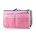 Go Beyond (TM) Makeup Organizer Bag, Travel Compartment Handbag with 13 Inserts Holder, Best for Coupon and Make up Accessories Large Liner Organizing Tote Purse with Hanging Handle (Pink)