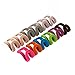 Hanger Hooks - NUOLUX Hanger Clips Mini Flocking Clothes Rack Holders-12Pcs (Random Color)