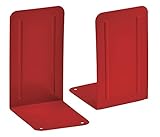 Acrimet Premium Bookends (Red Color) (1 Pair Pack)