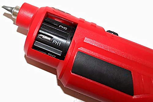 MovilCom® - Elektrischer Schnellladeschrauber | Kleiner Akkuschrauber 3,6 V | Heimwerker | Farbe Rot – Bild 4