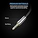 Anker 3.5mm Premium Auxiliary Audio Cable (8ft / 2.4m) AUX Cable for Headphones, iPods, iPhones, iPads, Home/Car Stereos and More (Black)