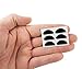 (12 Pair, Black) Gms Optical Adhesive Silicone Eyeglass Nose Pads