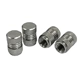 uxcell® 4 Pcs Dark Gray Alloy Car Bicycle Tire Tyre Wheel Valve Dust Cap Cover