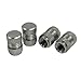 uxcell® 4 Pcs Dark Gray Alloy Car Bicycle Tire Tyre Wheel Valve Dust Cap Cover
