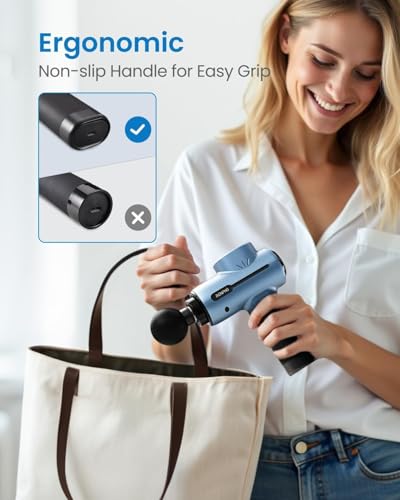 Massage Gun, RENPHO Active Massage Gun for Deep Tissue, Back Massage Gun Massager with USB C Charging for Muscle Massage, Relaxing, Best Gift for Family