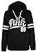 Womens Friends Hoodies,Crop Top Sweatshirt Athletic Hooded Pullover M Black