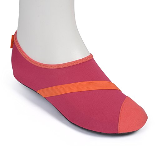 FitKicks Women's Active Footwear, Fuchsia / Orange, Medium
