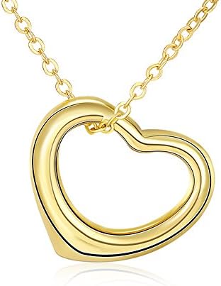 Fashion Jewelry Simple Women'S Cute 18K Gold Plated Heart-shaped Pendant Necklets,Women'S Neckwear