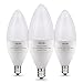 Albrillo Dimmable LED Bulbs E12 Light, 40 Watt Candelabra Bulb Equivalent, Daylight White 5000K, 3 Pack