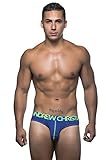 Andrew Christian Men's Happy Brief, Royal, Medium