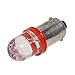 Partsam 10pc Ba9s Bayonet Base Diode LED Light Bulb Instrument Panel Gauge Cluster Dashboard Indicator Lamp, Red
