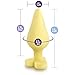Blush Novelties Naughty Candy Heart - Smooth Satin Silicone Heart Shaped Bottom Anal Butt Plug Sex Toy for Men and Women - Yellow