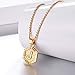 FOCALOOK J Initial Necklace Tiny Alphabet Charm 18K Gold Plated Letter Monogram Jewelry for Women Girls