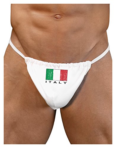LOBBOTooLoud Italian Flag - Italy Text Distressed Mens G-String Underwear
